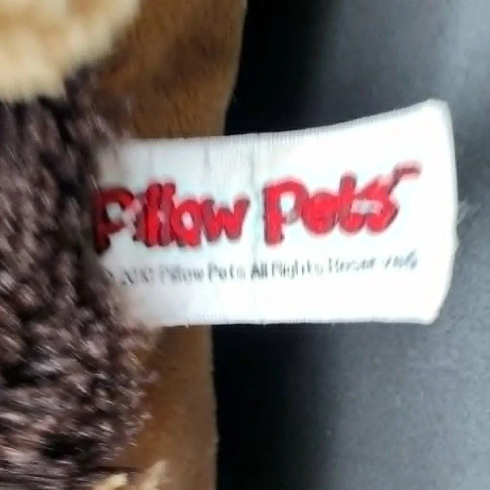 Pillow Pets Tan Brown Puppy Dog Plush Folding Pillow Stuffed Animal Kids Toy 15